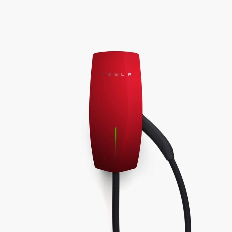 TESLA Wall Connector Color Matched Faceplate Red - Image 1