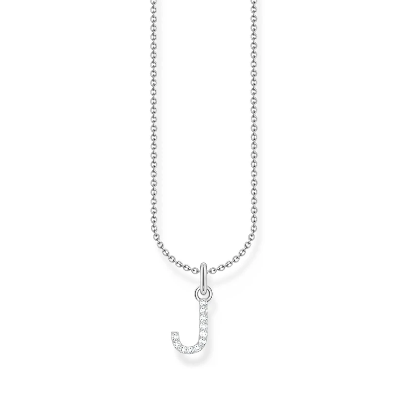 Thomas Sabo letter I necklace, gold-plated silver with zirconia, KE2248-414-14