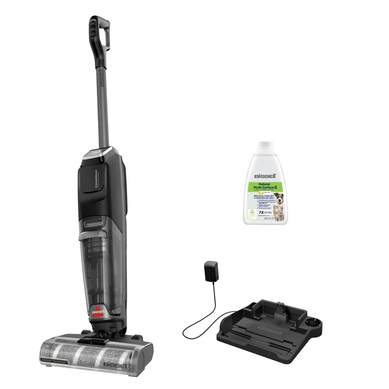 BISSELL CrossWave OmniForce Edge, Wireless Wet/Dry Vacuum Cleaner, Vacuum & Mopping in One or Only Vacuum Mode, Wet Vacuum Cleaner with ZeroGap Technology, 240 m² Multi-Surface,4017N