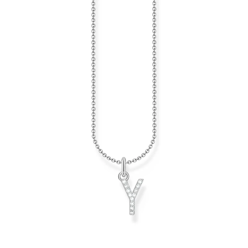 Thomas Sabo necklace letter X gold-plated silver with zirconia KE2263-414-14