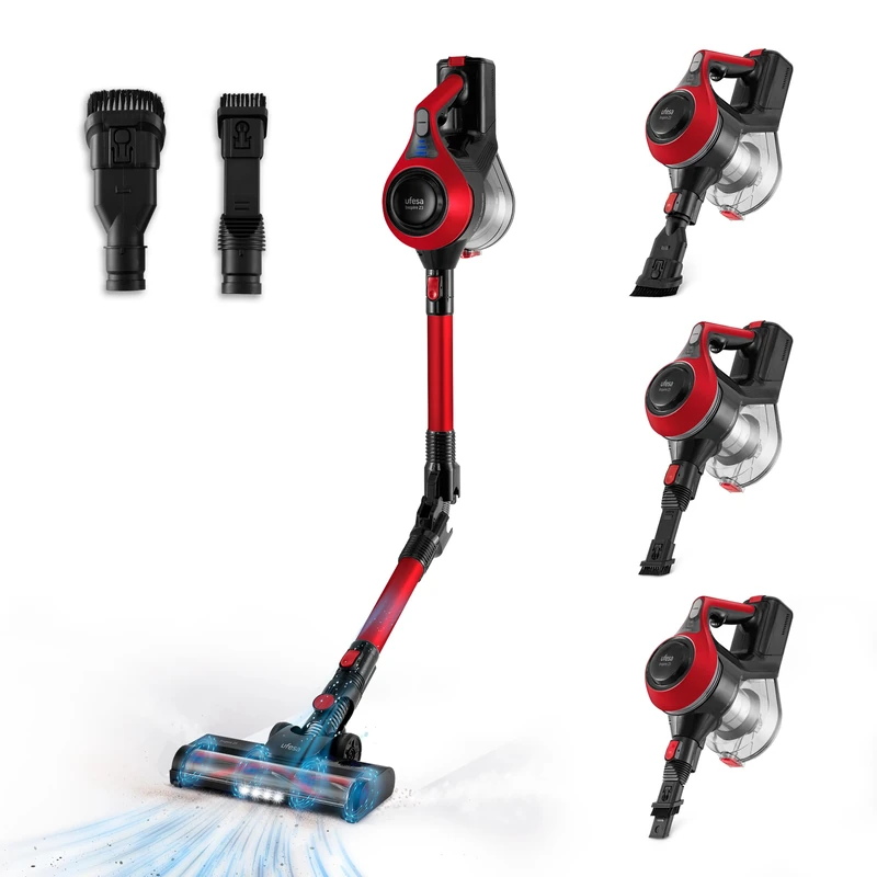 Ufesa Z3 81405888, Battery Vacuum Cleaner, Wireless Vacuum Cleaner, Red I Black - Image 1