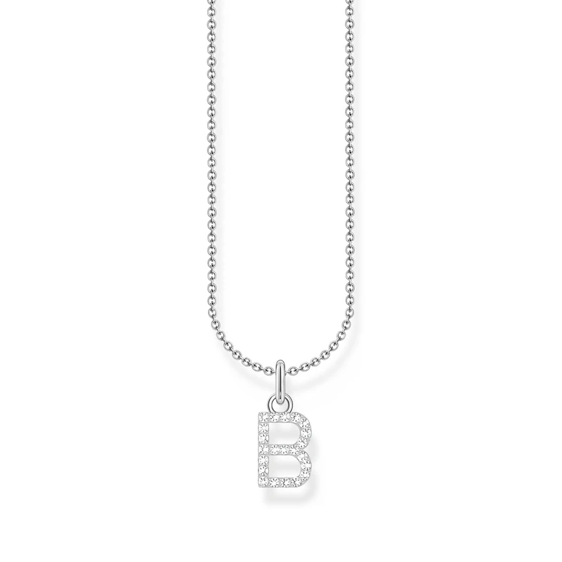 Thomas Sabo letter A necklace, gold-plated silver with zirconia, KE2240-414-14