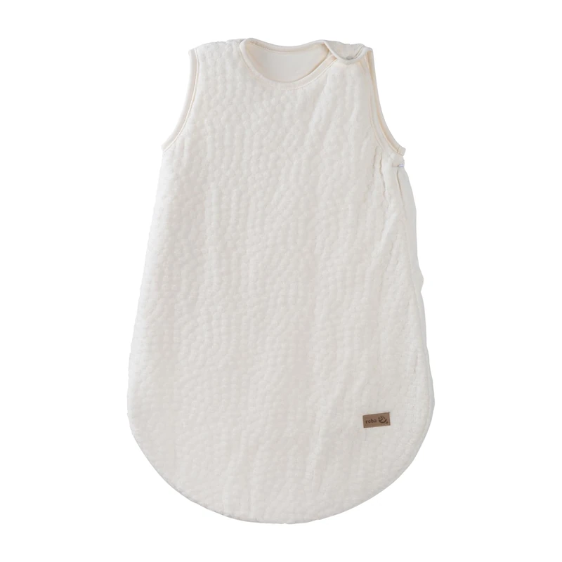 roba Baby Sleeping Bag Seashells Oyster 70 cm for Newborns - All-Season Sleeping Bag Made of Organic Cotton - Muslin GOTS & Oeko-TEX Standard 100 Certified - Off-White
