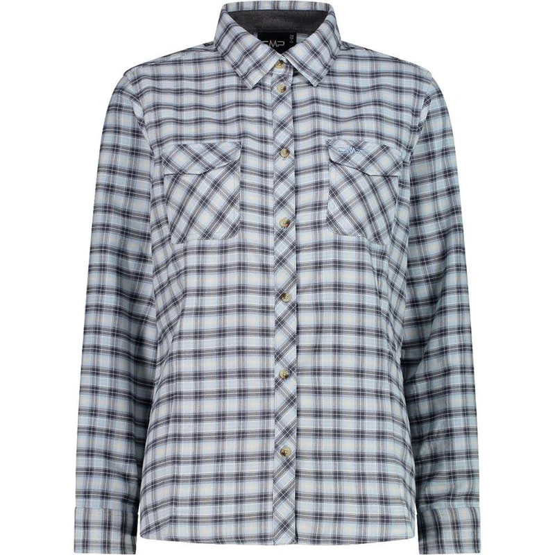 CMP Woman Shirt Button Down Shirt for Women Blue