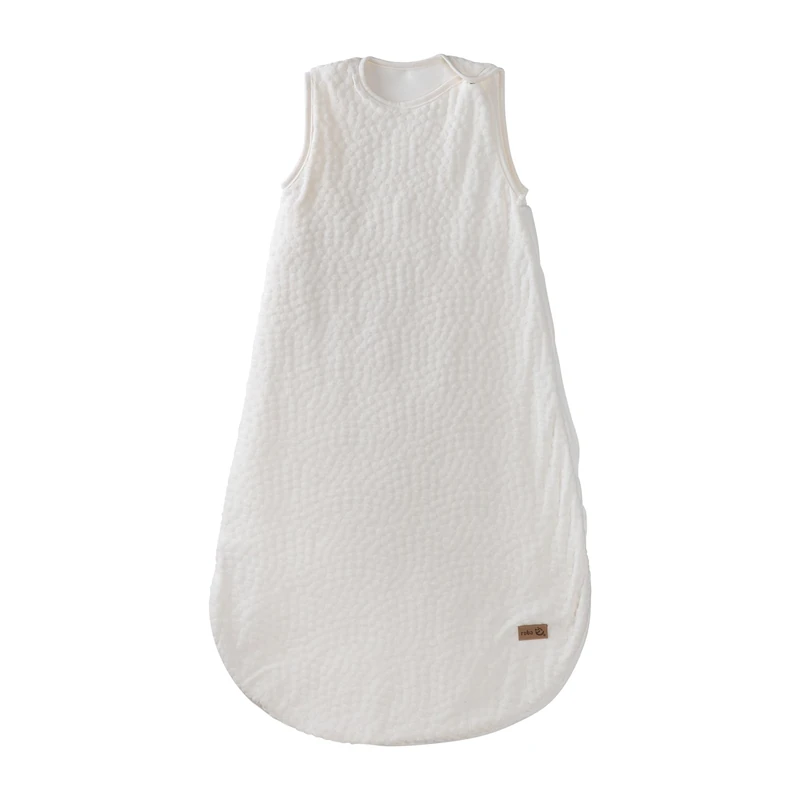 roba Baby Sleeping Bag Seashells Oyster 90 cm for Newborns - All-Season Sleeping Bag Made of Organic Cotton - Muslin GOTS & Oeko-TEX Standard 100 Certified - White - Image 1