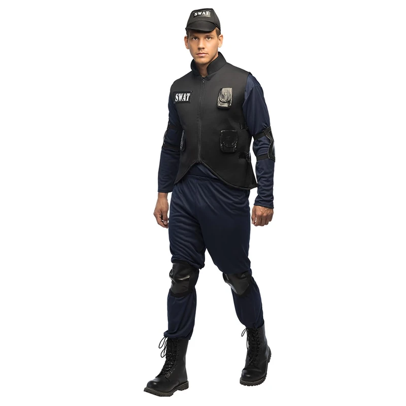 Boland 84109 Costume Adulte Agent du Swat, Solid, Multi-Coloured, M-L