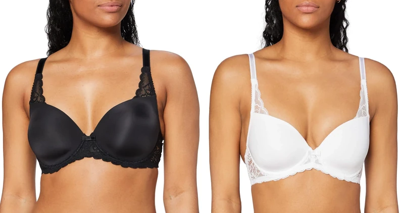 Triumph Schalen BH mit Bügel Schwarz 85D Schalen BH mit Bügel Weiß 85D