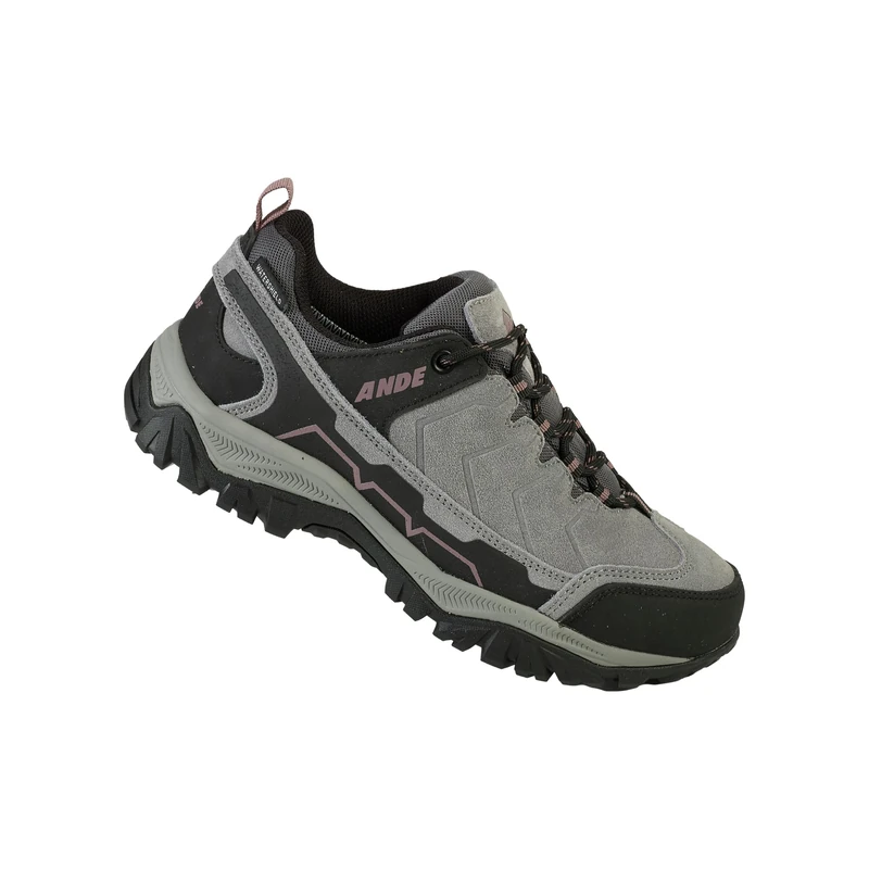 Ande Men's Hiker Low WP Trekking Shoes, Light Grey Mauve, 5 UK