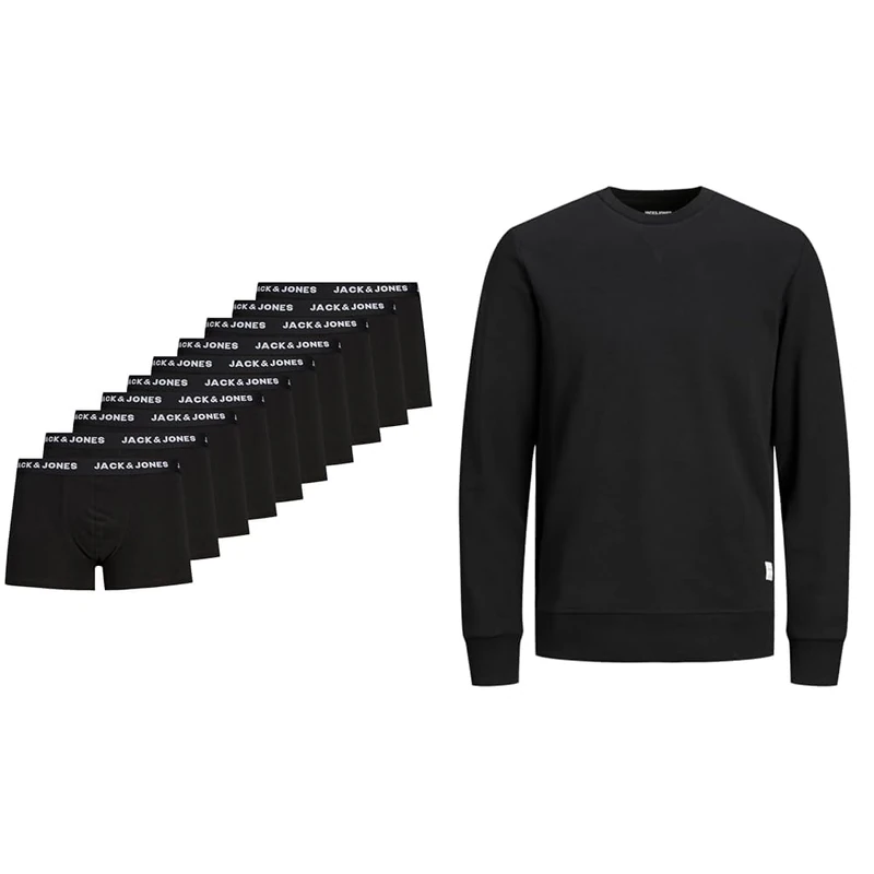 JACK & JONES Boxershorts Schwarz M Sweatshirt Schwarz M