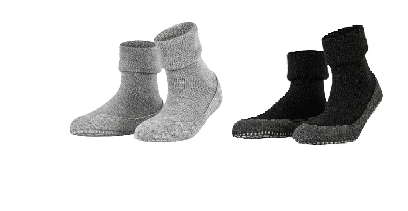 FALKE Stoppersocken Grau Light Grey 3400 37/38 EU Stoppersocken Schwarz Black 3000 37/38 EU