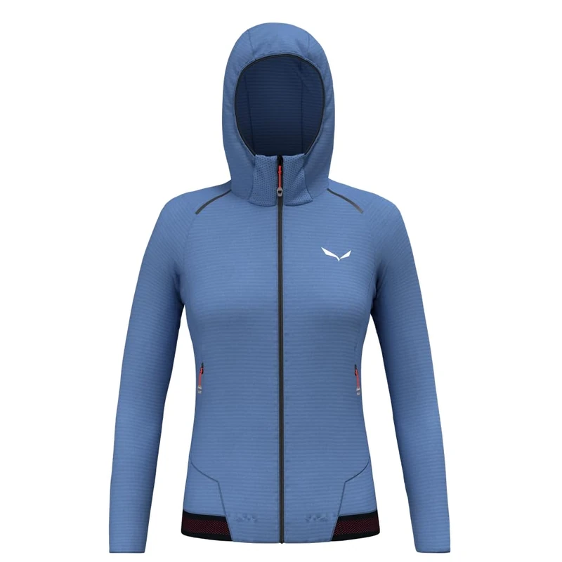 Salewa Pedroc Polarlite Hooded Fleece Jacket Women, Blue, XL