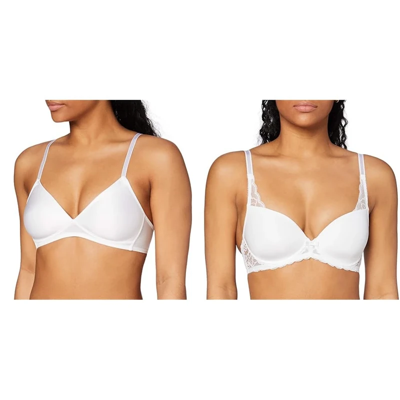 Triumph Bralette Weiß 75A Schalen BH mit Bügel Weiß 75A