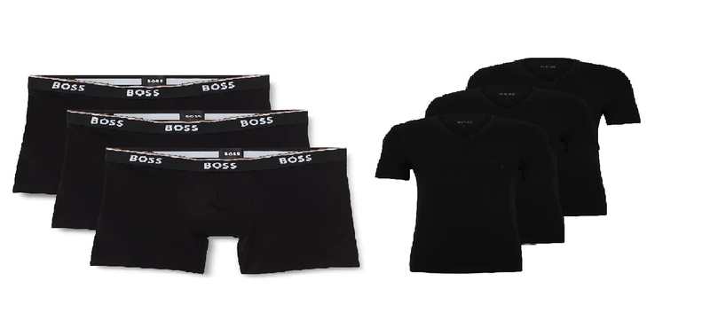BOSS Boxershorts Black 001 XS T-Shirt New - Black XS - Image 1