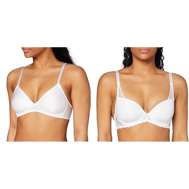 Triumph Bralette Weiß 90C Schalen BH mit Bügel Weiß 90C