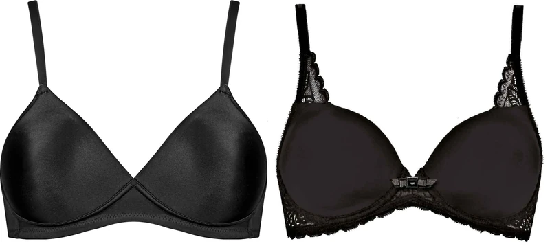 Triumph Bralette Schwarz 70A Schalen BH mit Bügel Schwarz 70A