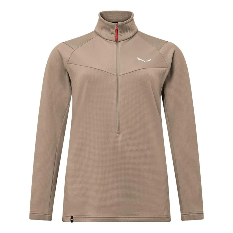 Puez Cammino Polarlite Half Zip Jacket Women, quicksand, S