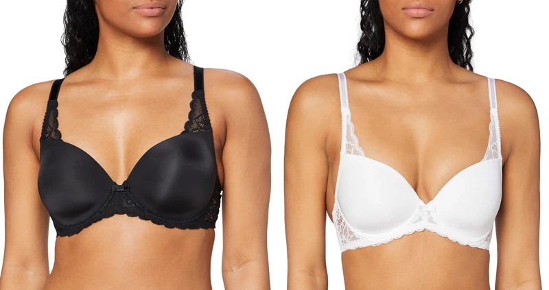 Triumph Schalen BH mit Bügel Schwarz 75A Schalen BH mit Bügel Weiß 75A