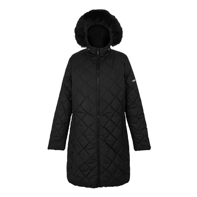 Regatta Womens Fritha III Longline Full Zip Padded Jacket with Hood, Insulated Parka Coat, Medium Weight Thermoguard - Perfect for Outdoors, Walking, Camping & Hiking - Image 1