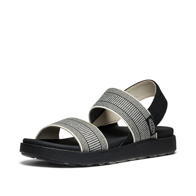 KEEN Women's Elle Backstrap Slingback Sandals, Black Star White, 5.5 UK