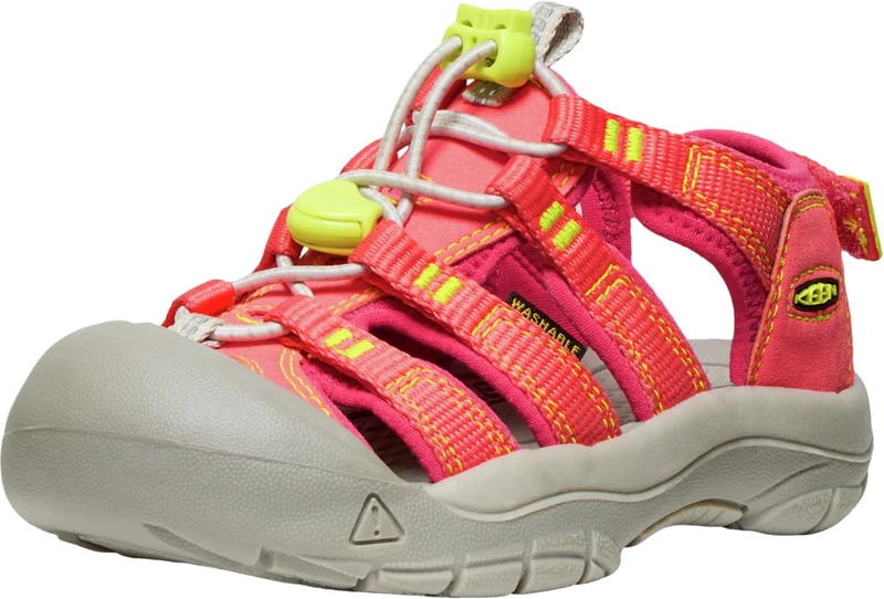 KEEN Unisex-Child Newport Boundless Adaptive Alternative Closure Easy On Outdoor Water Sandals, Dubarry/Evening Primrose, 7