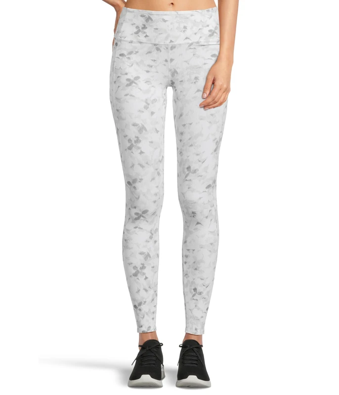 Skechers Women's Go Flex Rib Floral Mirage FL HW Legging Grey M