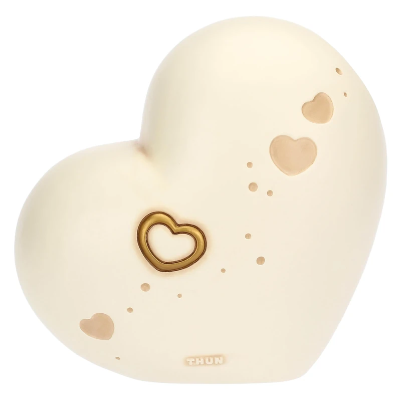 THUN - Heart Shaped Vase - Ceramic - L'amore Vola Collection - 25.2 x 18.3 x 24.2 cm