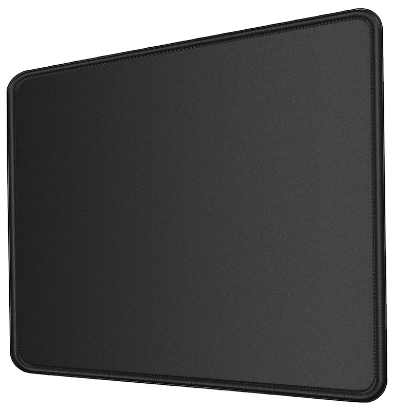 YUANCOX Pure Black Mouse Mat 260x210x3 mm Thick Anti-slip Rubber Base Black Mouse Mat for Laptop and Desktop Computer Mice,Office Learning Gaming Mouse Pad xl (Black-260x210x3mm)