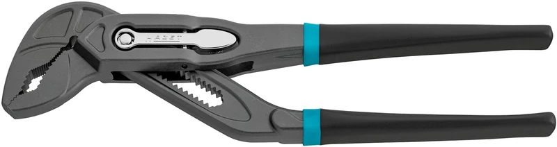 Hazet Universal Pliers/Water Pump 760-18, Length 180mm, Locking Distance 2mm, 17 Locking Positions, Quick Adjustment, Hard Jaw Serration, Chrome Vanadium Steel