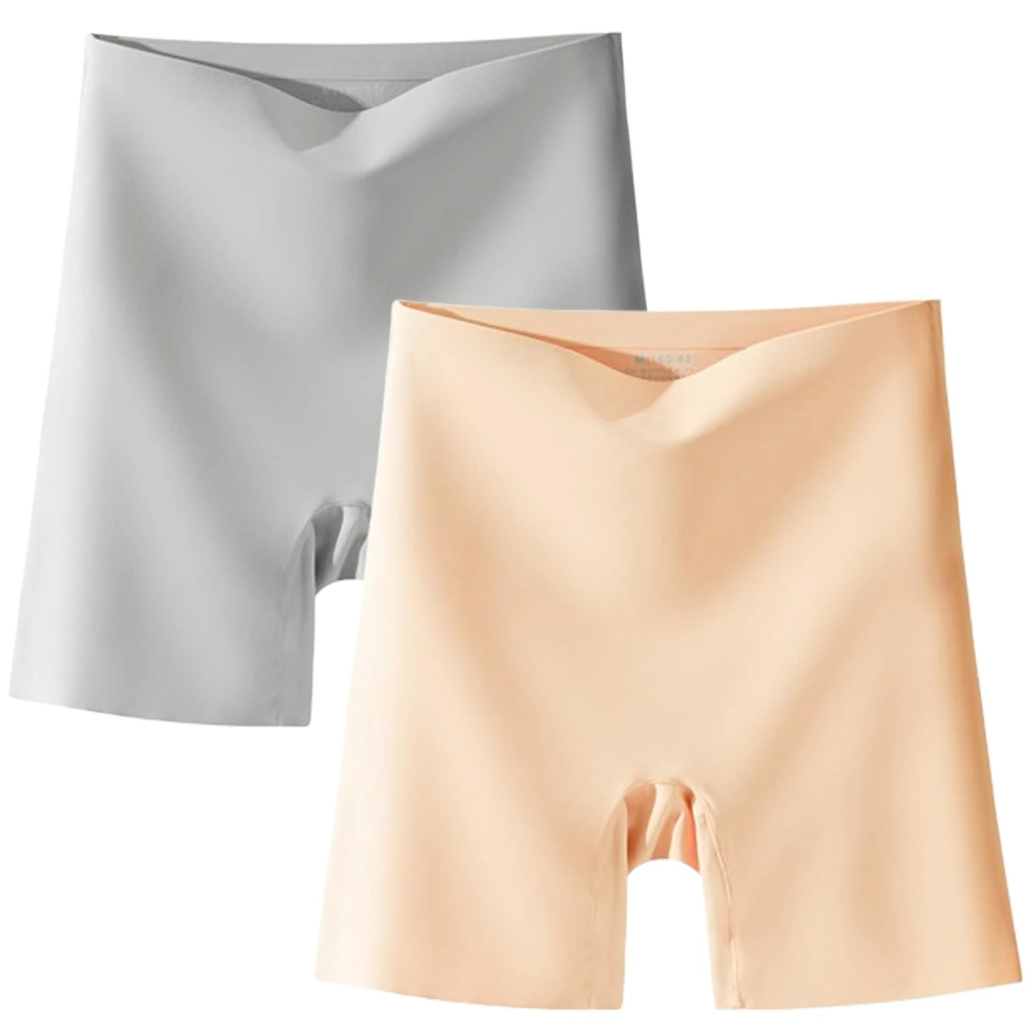 Women High-waist Ice Silk Underwear with Tummy-control Hip-lifting,Ultra Slim Traceless Panties Shapewear Shorts (12,L)