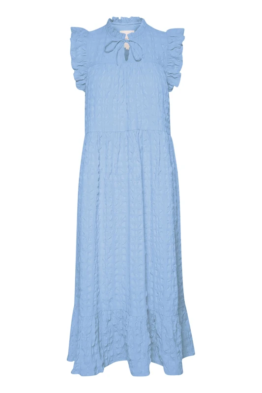 Part Two Women's Gimalinapw Regular Fit Mid Calf Dress Casual, Dusk Blue, UK 10