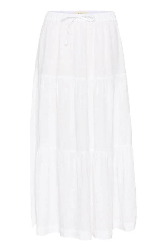 Part Two Women's Getiapw Relaxed Fit Ankle Length Skirt, Bright White, 14 - Image 1