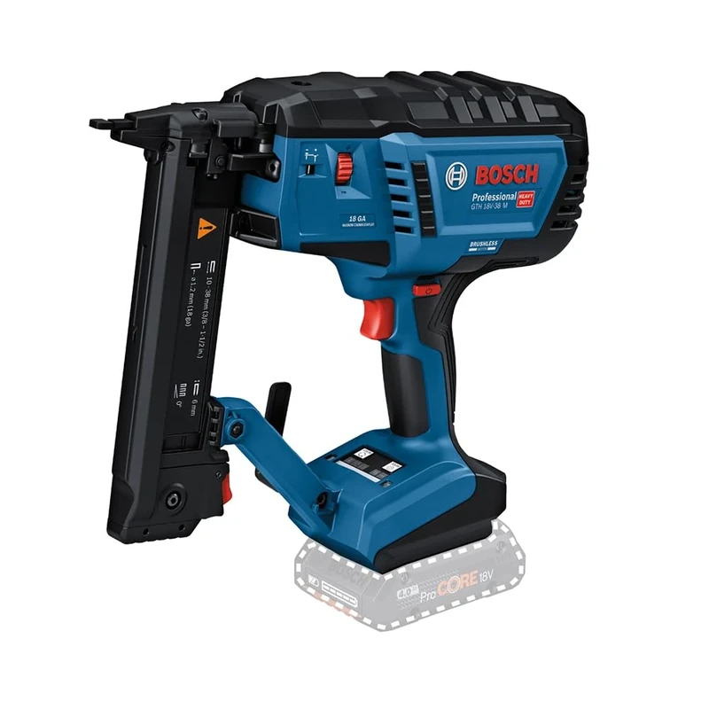 Bosch Professional 18V System Cordless Wood Stapler GTH 18V-38 M (brushless Motor, Single/Contact Shot Release, Without Battery/Charger) - Image 1