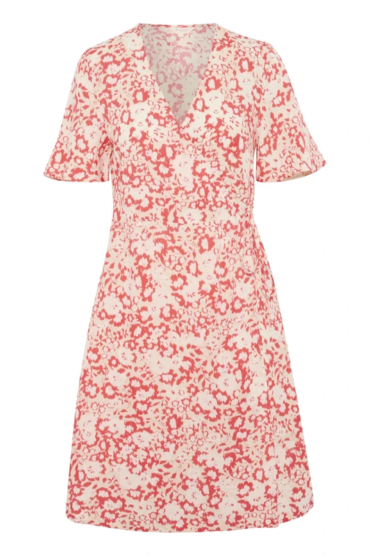 Part Two Women's Gilandapw Feminine Silhouette Below Knee Length Dress Casual, Agave Green Blurred Flower, UK 10.5