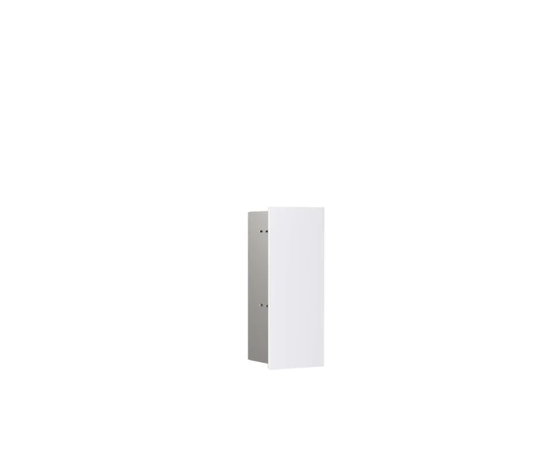 emco Asis Pure Toilet Module with Glass Front Door Hinge Right Flush-Mounted 435 mm Alpine White Matt