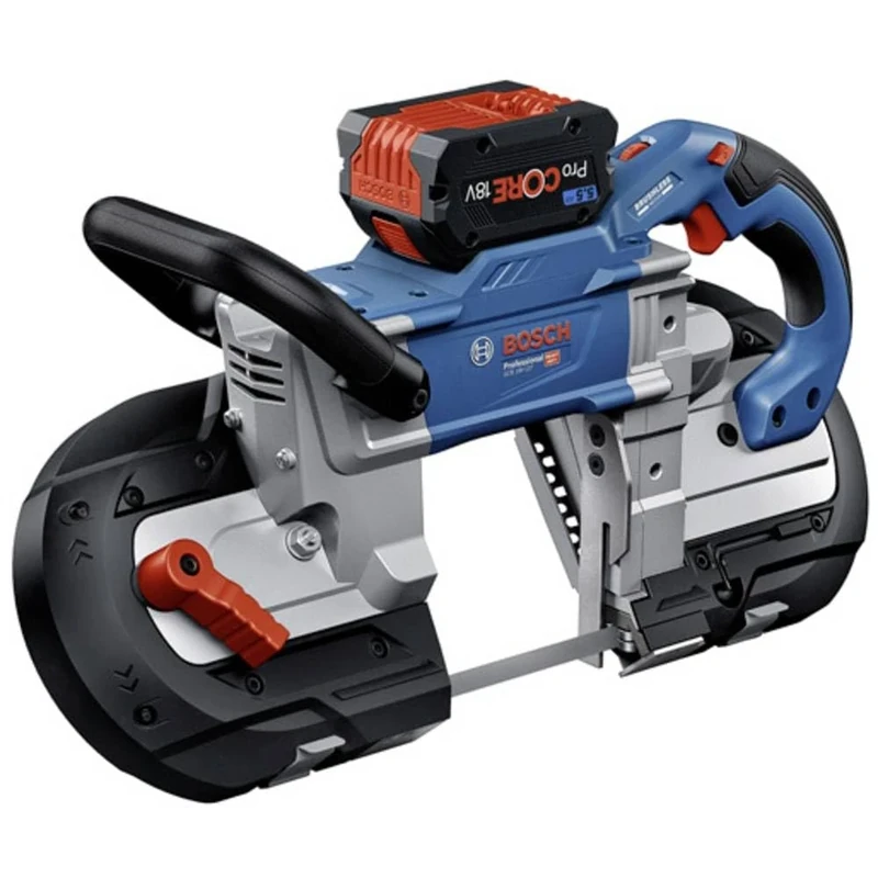 Bosch Professional Cordless Band Saw GCB 18V-127 (brushless Motor, Cutting Capacity of 127 x 127 mm, incl. 1 x Band Saw Blade)