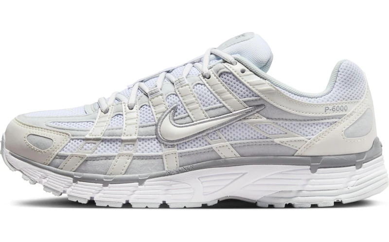 NIKE FV6603-101 P-6000 Women MTLC Summit WHT/White-Pure Platinum UK 10