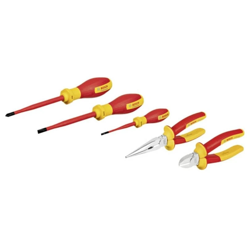 Bosch Professional VDE Mixed Hand Tools Set (5 Pieces, in L-BOXX)
