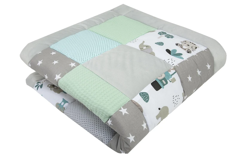Medi Partners 100% Cotton Baby Crawling Blanket - 120x120cm