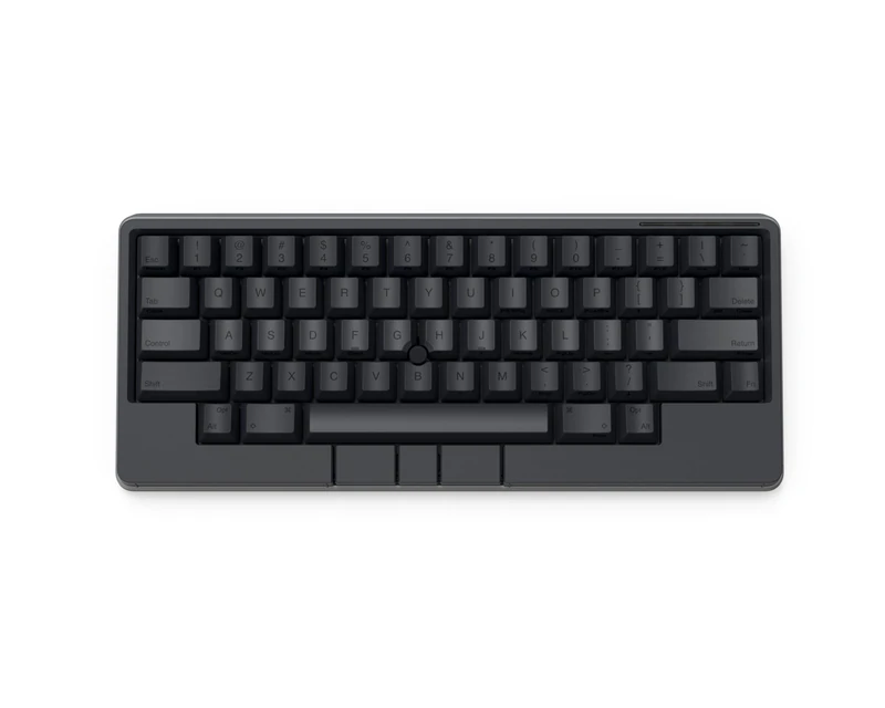 HHKB - Happy Hacking Keyboard Studio (Wireless, Bluetooth, Wired, USB-C, Silent, Mac, Windows, Snow (Pure white), Printed Keycaps (CHARCOAL/BLACK)