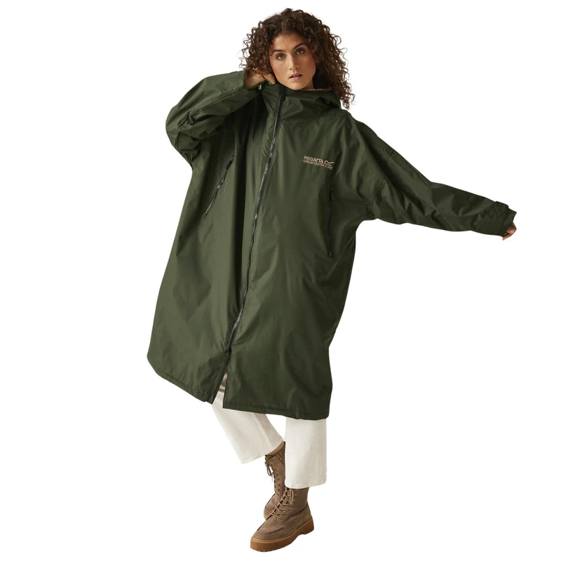 Regatta Mens Womens Waterproof Changing Robe Oversized Fleece Lined Windproof