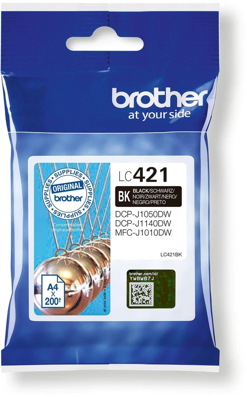 Brother Original Ink Cartridge LC421 Black (5 Units)