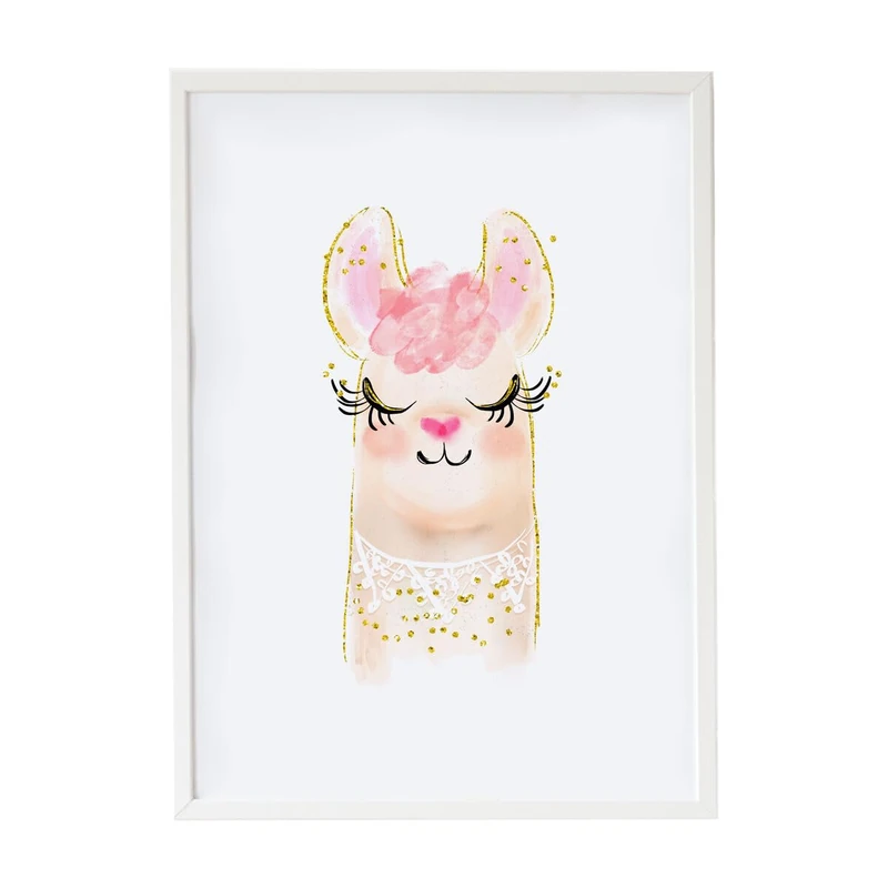 Crochetts Picture 33 x 43 x 2 cm Llama