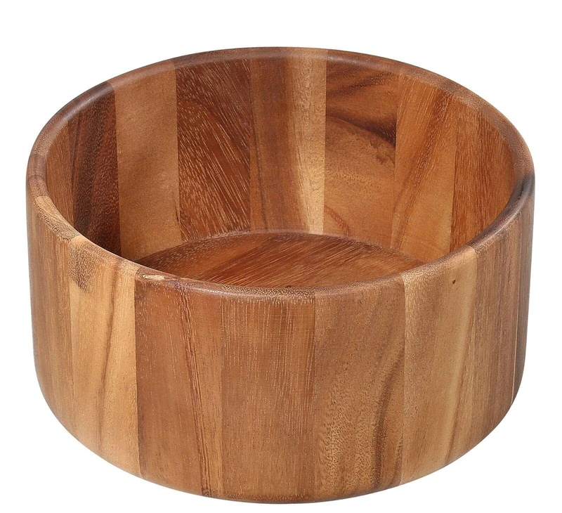 Zassenhaus Salad Bowl Acacia Wood | Bowl Made of High-Quality Wood | for Preparing and Serving Salad | Decorative Bowl | Natural Wood | Diameter 25 x 12.5 cm