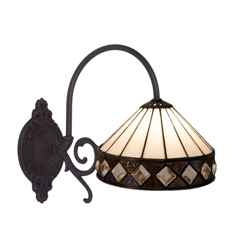 Viro Wall Sconce Illuminates White Brass 60 W 20 x 26 x 33 cm