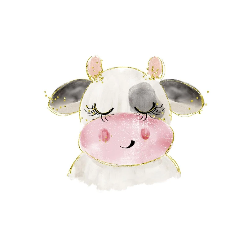 Crochetts Sheet 30 x 42 x 1 cm Cow