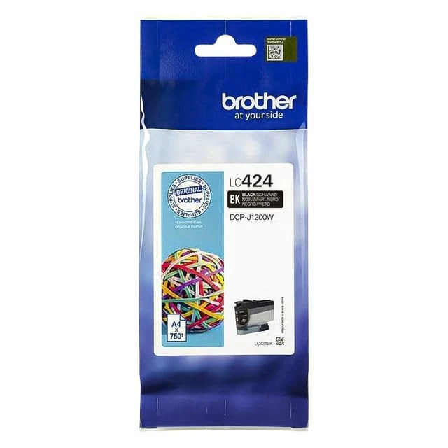 Brother Original Ink Cartridge LC424 Black (5 Units)