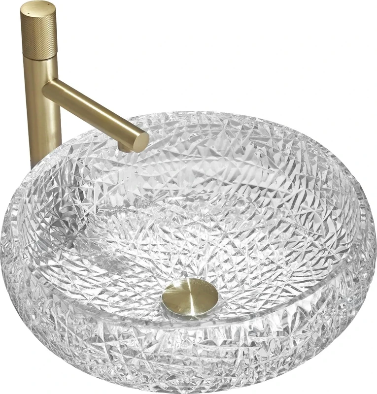 Mexen batroom Sink Made of Glass and with a Single Bowl Celia - Transparent - 24034400