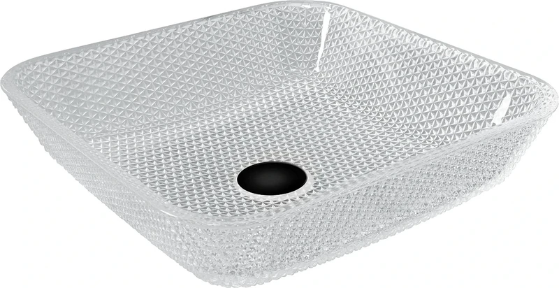 Mexen batroom Sink Made of Glass and with a Single Bowl Mika - Transparent - 24104000