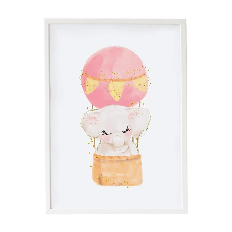 Crochetts Picture 33 x 43 x 2 cm Elephant - Image 1