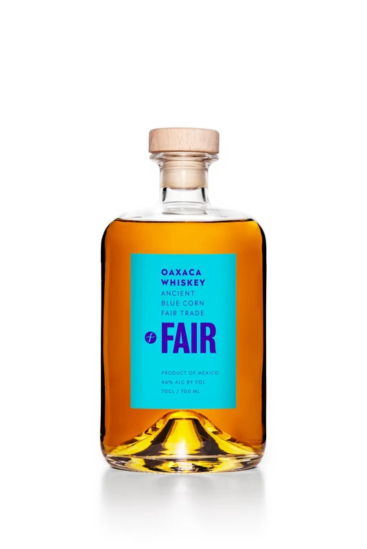 FAIR. Drinks Oaxaca Mexican Corn Whiskey | Ancient Blue Corn Fair Trade Whisky, Try in Cocktails, Neat or On the Rocks, 46% vol, 70cl Gift Box